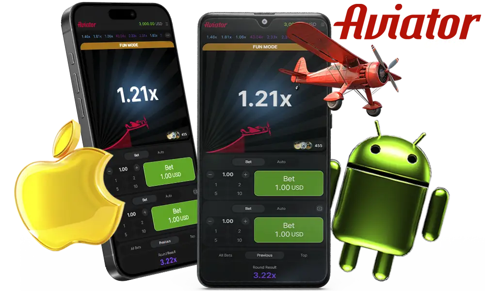 Information about the mobile application of the game Aviator