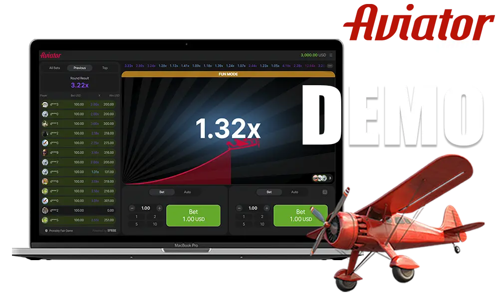 Information about the Demo version of the game Aviator